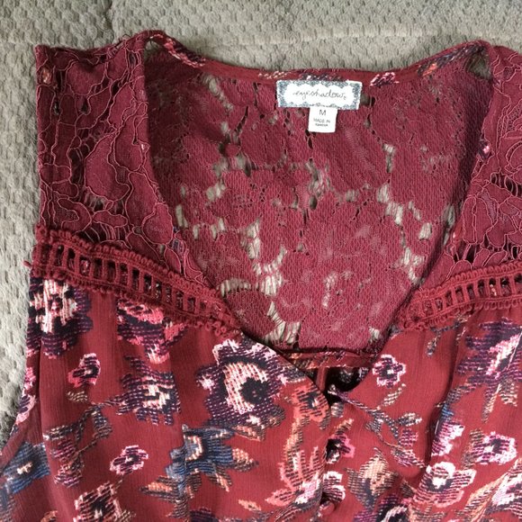 Eyeshadow sleeveless dress with lace Size M - Picture 3 of 14